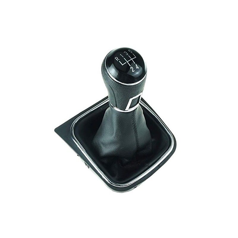 Do!LED Gear Knob Gear Stick Boot 5 Gears Black Stitching