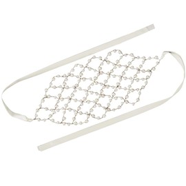 CABODYALS Faux Pearl Beads Bridal Headpiece White Gold Vintage Boho Pearls Bead Headband Brass Wedding Jewellery Decorative Hair Vine Headbands for Women Dresses Birthday Party Anniversary Accessories