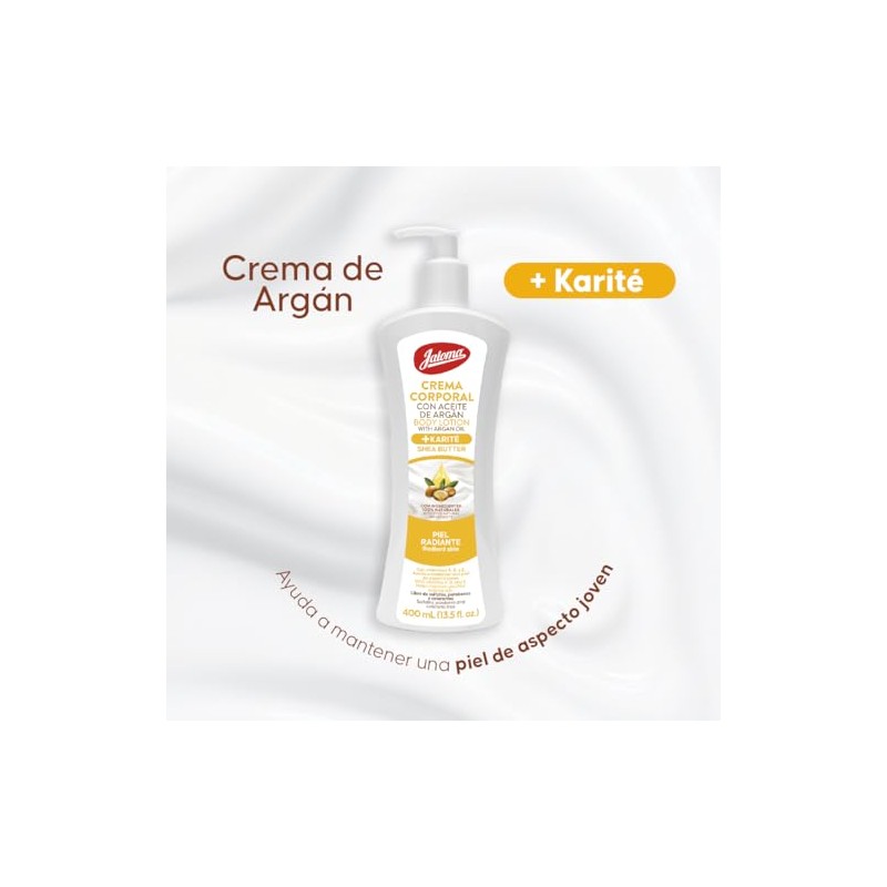 Jaloma Crema corporal de Argán + Karite, para una piel