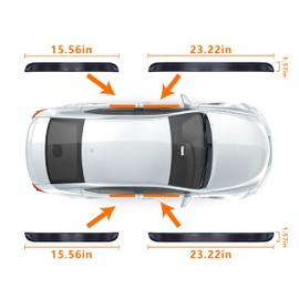 BFXM Door Threshold Protection Black 4cm, 1.57” Width, BFXM-CDTP-Bk4