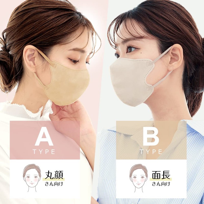 [ＣＩＣＩＢＥＬＬＡ] 3Dマスク 立体マスク 不織布 血色マスク 不織布マスク カラー 3D マスク 立体
