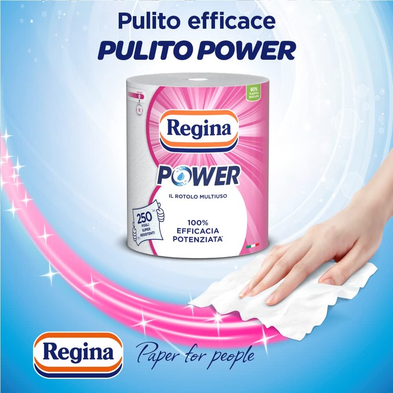 Regina Power Multi-Purpose Paper 250 Sheets 2 Ply Ideal for