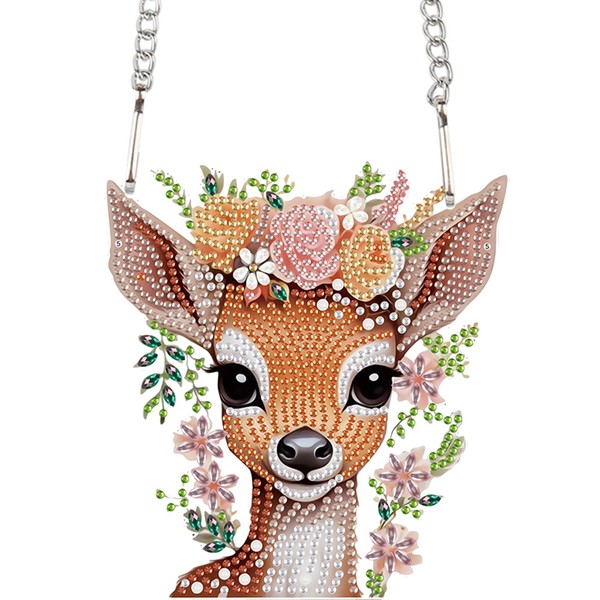Deer Princess Diamond Painting Hanging Pendant Set – DIY Acrylic