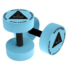 Water Gear Resistance Bells - Water Fitness and Pool Exercise - Intense Workout Without Added Stress - Easy on Joints (Aqua, 40% Resistance)