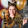 36Pcs Birthday Photo Booth Props, Birthday Party Photo Props Black