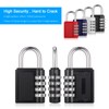 JIANTA 4 Pack Combination Lock, 4 Digit Combination Padlock, Outdoor