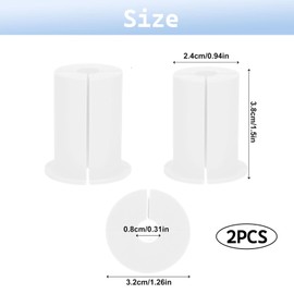 2 Pcs Cable Wall Grommet, Grommet Kit, High Quality Cable Entry Cover for 1 Inch Wall Hole Grommet Kit Made Available for Cable Adapter Feed-Through Desk Table Furniture Wire Hole