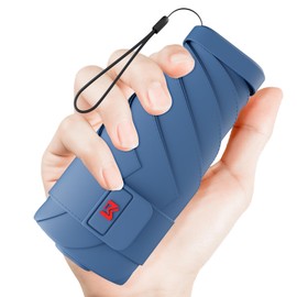 Mini Travel Folding Umbrella for Purse - UPF 50+ Sun & Rain UV Protection, Windproof Small Compact Lightweight Design Fits in Pocket or Bag, Portable Wallet Parasol for Commuter, Men Women Boys Girls