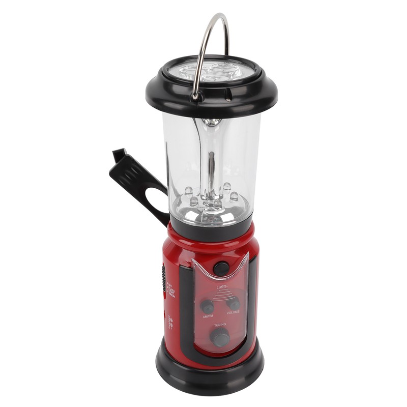 Radio Lantern Hand Crank USB Rechargeable Multi Functional AM FM