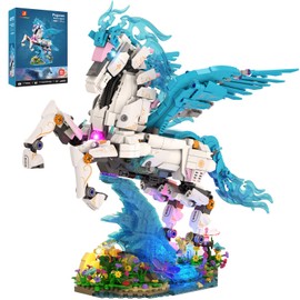 JMBricklayer Pegasus Building Set for Adults, Mythical Animal Art Decor