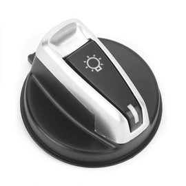 KIMISS Headlight Switch Knob,Car Headlight Head Lights Switch Knob Button Cover for 3 Series 318 320 325 330 335