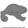 Azeeda A7 'Chameleon' Unmounted Rubber Stamp (RS00041924)