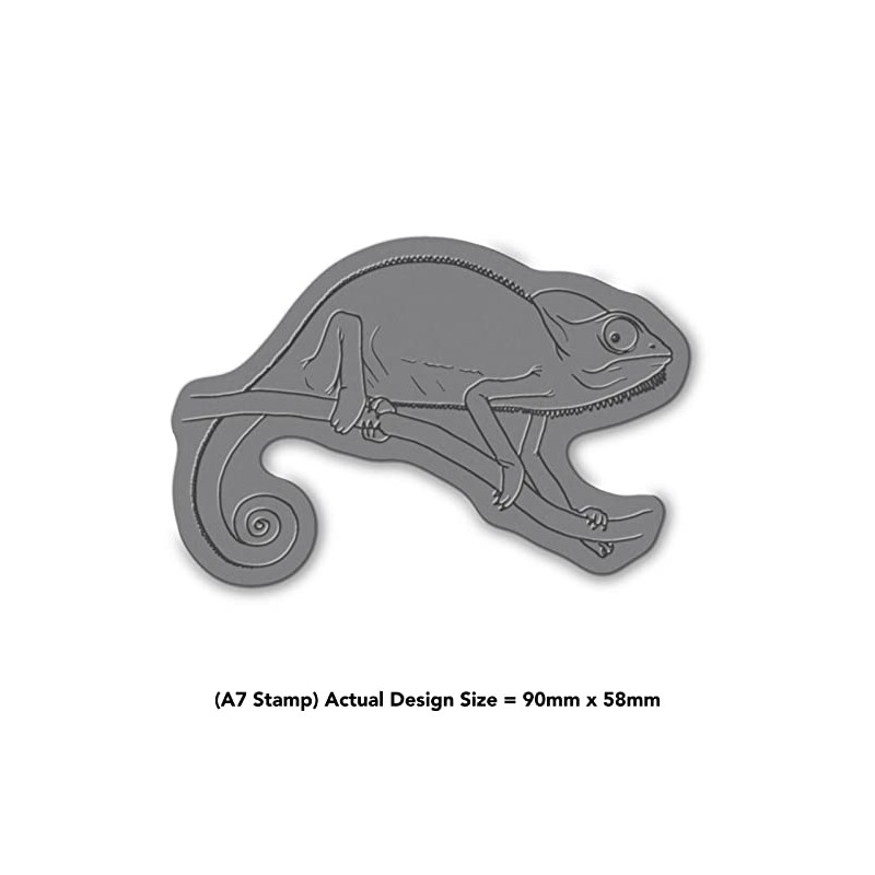 Azeeda A7 'Chameleon' Unmounted Rubber Stamp (RS00041924)