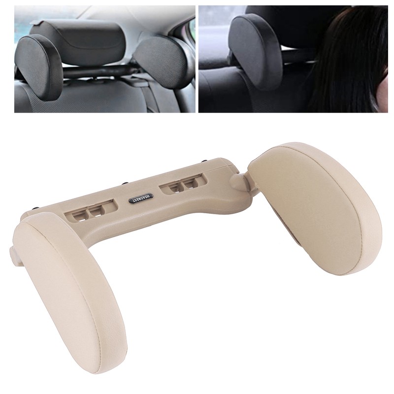 Car Seats Headrest Comfortable PU Leather Head Neck Side Pillow