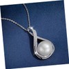 SHOWERORO Fashionable Pearl and Zircon Pendant Necklace Pearl Clavicle Chain