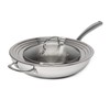Goodful 12-Inch Stainless Steel Fry Pan with Universal Lid made