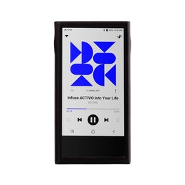 MITER Case for Astell&Kern P1 / Activo P1, Handmade Artificial PU Leather Cover for P1 (Black)