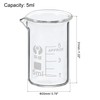 PATIKIL 5ml Low Form Glass Beaker, 3.3 Borosilicate Glass Graduated