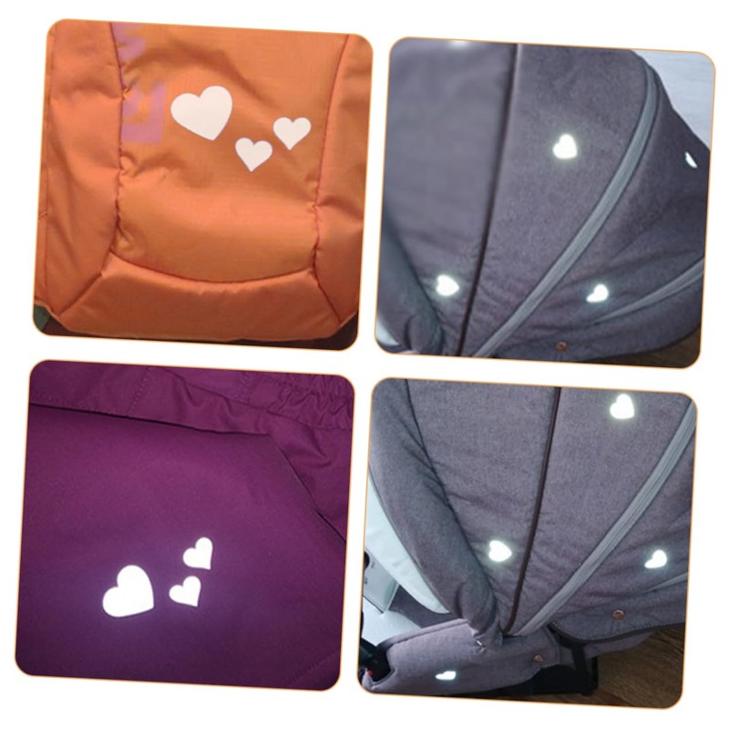 DOITOOL 1 Roll Reflective Heart Pattern Iron Heat Transfer Vinyl