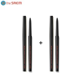 THE SAEM Eco Soul Powerproof Super Slim Eyeliner Special Set 2items [City Breeze Collection], Color:BK03 Muted Black