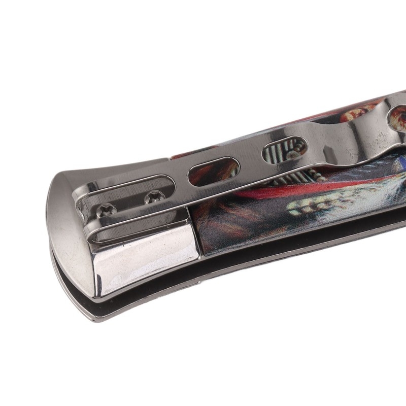 Men Spring Comb Pocket Size Stainless Steel Teeth Foldable Brush