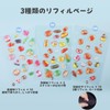 Manlyee A7 シール帳 リフィル付き 透明 バインダー スター柄 クリア カードポケット シールブック