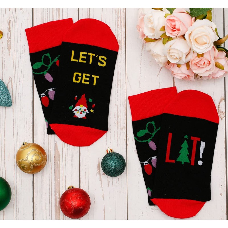 IRISGOD Funny Christmas Socks for Men & Women - Novelty