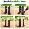 Adjustable Post Anchor Bracket for Wood Supports – Reversible Stainless