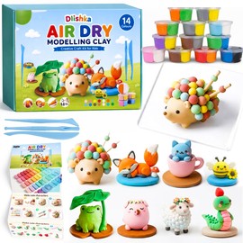 12PCS Air Dry Clay Kit Creative Arts for Adults & Kids