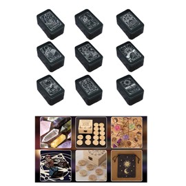 ZHOUSUFEN Metal Game Card Box Playings Tarots Container Storage Case Packing Poker Box Playings Cards Box Empty Candy Storage Case