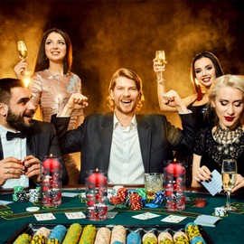 Seenelling 660 Pcs Casino Theme Vase Fillers for Centerpieces Include Dice Pearls Mini Playing Cards Casino Party Decorations Las Vegas Night Table Floating Dice for Wedding Birthday Events