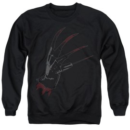 Popfunk Nightmare on Elm Street Freddy's Glove Unisex Adult Crewneck Sweatshirt, Black, Medium