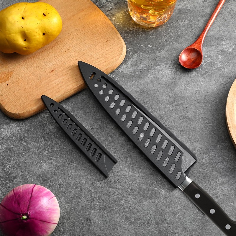 LXUEJIE 8 Pcs Universal Knife Guards Set, Plastic Safety Knife