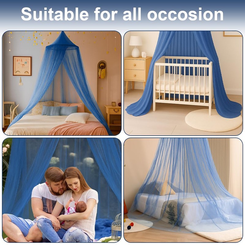 Vicloon Bed Canopy, Mosquito Net for Single Beds, Princess Canopy,