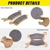 Front and Rear Brake Pads Kit Ceramic Fiber Fit for