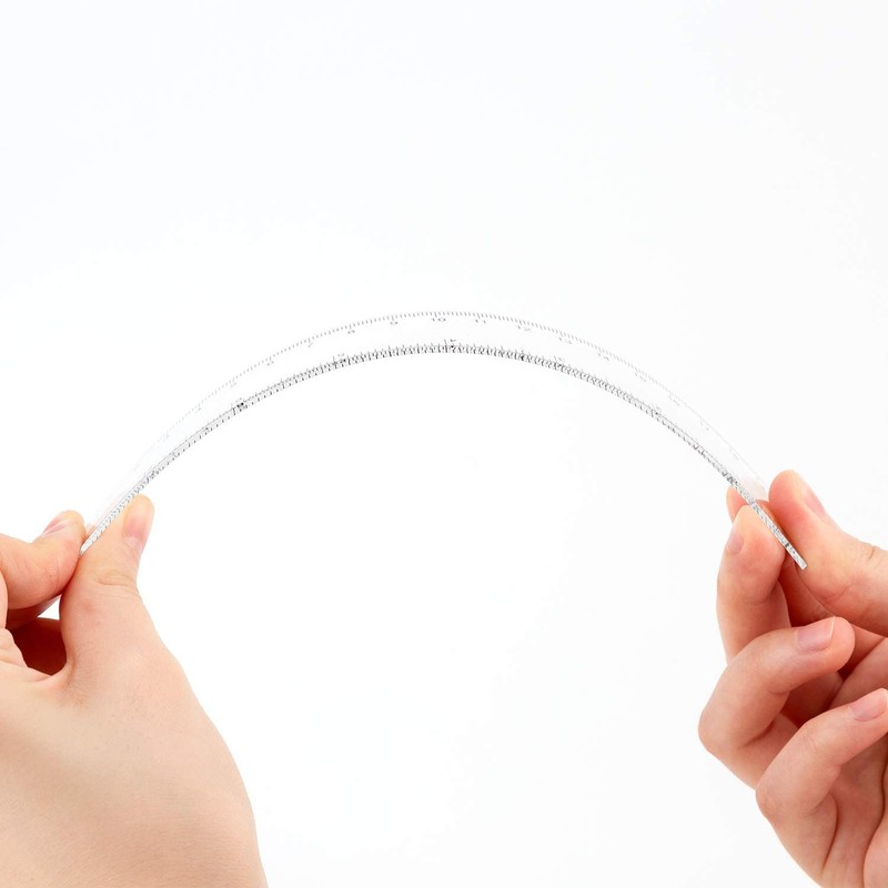 LUTER 10 PACK Clear Plastic Ruler 20cm 8inch Straight Ruler