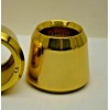 POLISHED BRASS 1 1/2" SMOOTH CANDLE FOLLOWERS - BURNERS -