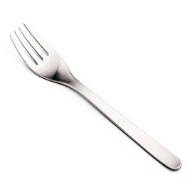 Sori Yanagi Simple Form Cutlery by Nagao, Made in Japan, Tsubamesanjo, Stainless Steel, Pasta Fork, Smooth Design for Better Mouthfeel, Dishwasher Safe, Brushed Finish