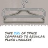 Velvet Trouser Hangers,Velvet Pants Hangers for Closet - JOMWEN 35cm