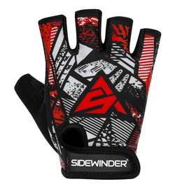 Sidewinder Workout Weight lifting Gloves Breathable Workout Gloves for Men and Women Anti Slip Padded Shock-Absorbing Extra Grip Palm Protection Half Finger Exercise Gloves for Cycling Gym Training