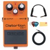 Boss DS-2 Turbo Distortion Bundle with Power Supply, Instrument Cable,