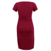 Smallshow Women's Short Sleeve Maternity Dress Ruched Pregnancy Clothes Medium