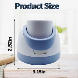 Replacement Cap for Owala Freesip,One Button Water Bottle Top Lid Compatible with Owala Cup 16oz 24oz 32oz 40oz, BPA-Free Replacement Lid Accessory for Owala Free Sip (White-Blue)