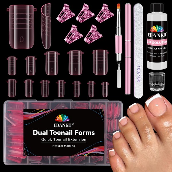 Poly Gel Nail Forms Kit For Toes and Fingers, EBANKU