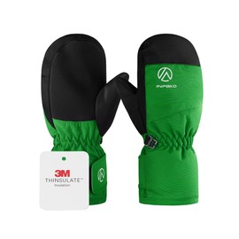 INPAKO Kids Ski Gloves Waterproof Winter Snow Gloves for Boys Girls Cold Weather Windproof Warm Mittens for Snowboard Sport Outdoor