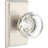 Providence Door Set with Georgetown Crystal Knobs Privacy in Polished