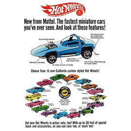 Hot Wheels - 1968 - Sweet 16 - Promotional Advertising Poster