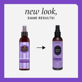 HASK Thickening BIOTIN Leave In Conditioner Spray for all hair types, 2 PIECE SET | 5-in-1, color safe, gluten free, sulfate free, paraben free, BIOTIN 2 PIECE SET