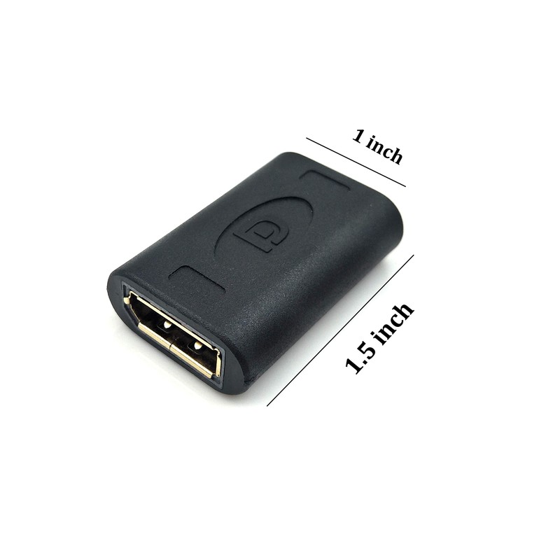 Poyiccot Displayport to Displayport Coupler, 2Pack DisplayPort (DP) Female to