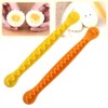 Pokinge 4 Pcs Eggs Slicers, Fancy Boiled Egg Cutter Wave